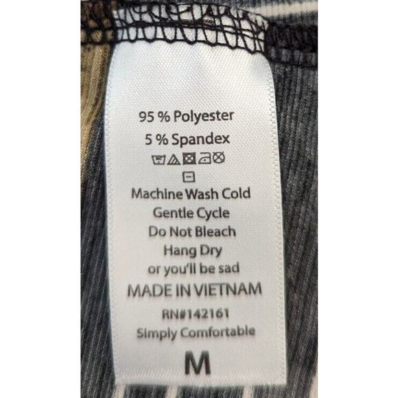 Lularoe Kimono Cardigan Size M Women’s Black Gold White Abstract Pattern - Picture 6 of 13